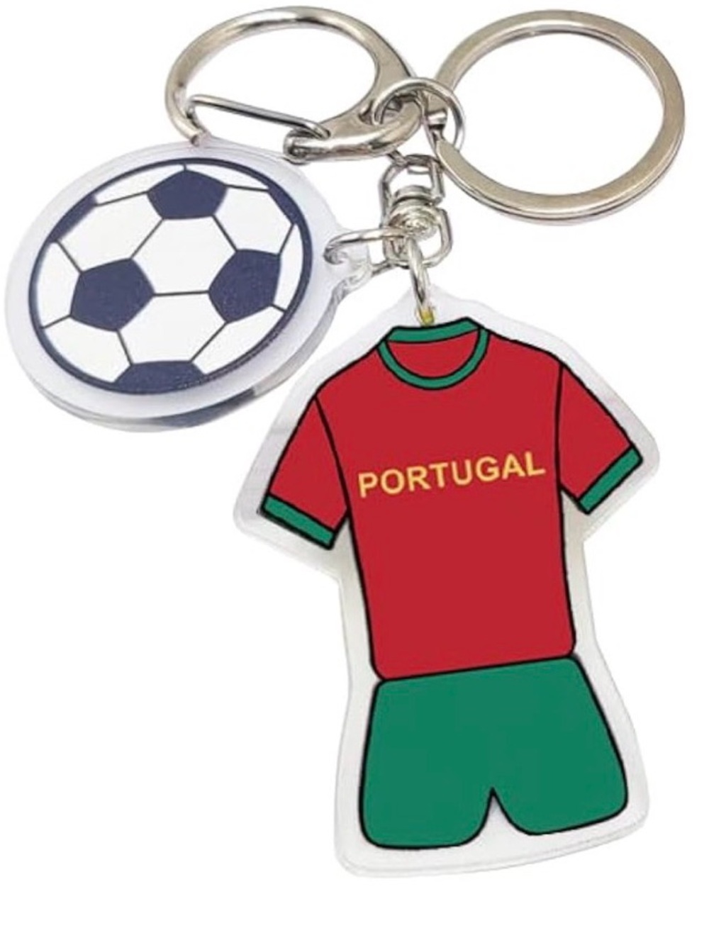 Portugal 2026 World Cup Soccer Jersey Keyring Bag charm NWOT